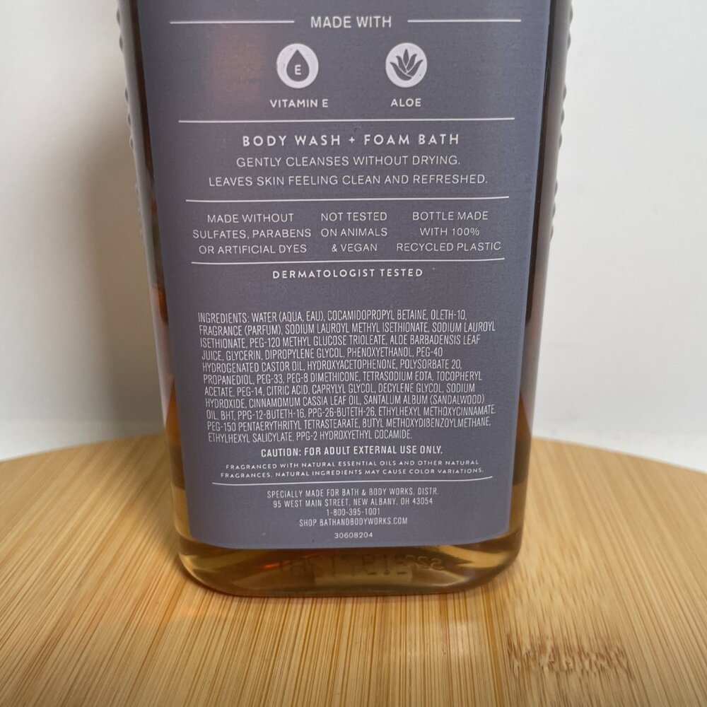 Bath & Body Works Aromatherapy Cozy Cinnamon Sandalwood Body Wash Foam Bath - Picture 5 of 5